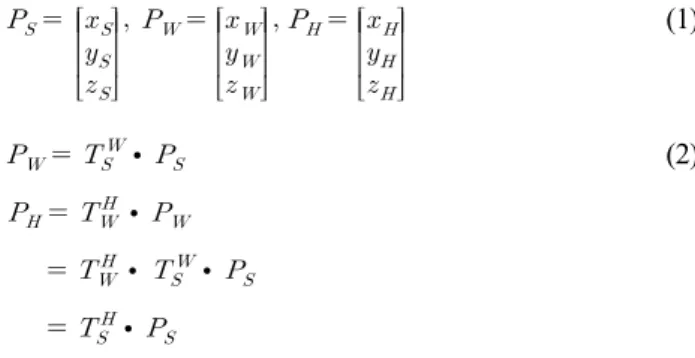 Fig.  1  Trinocular  vision  system Fig.  2  System  coordinates 
