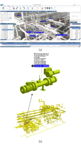 Fig.  9.  An  example  of  punch  function  of  system                   (a)  3D  CAD  model  showing  punch  in  system  (b)  An 