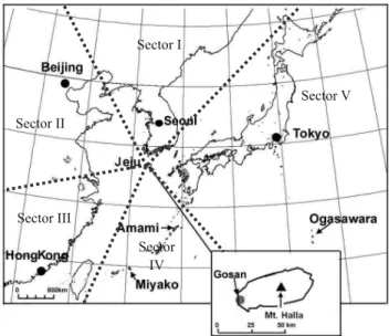 Figure 1. Map of this study site, Gosan, Jeju, Korea, and