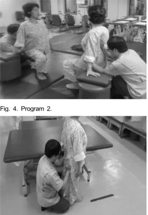 Table 1. Scapula-pelvic pattern program