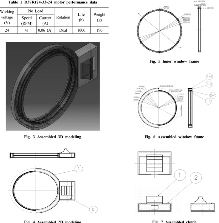 Table 1 D37R124-33-24 motor performance data Working  voltage (V) No Load Rotation Life(h) WeightSpeed(g) (RPM) Current(A) 24 41 0.06 (A) Dual 1000 190