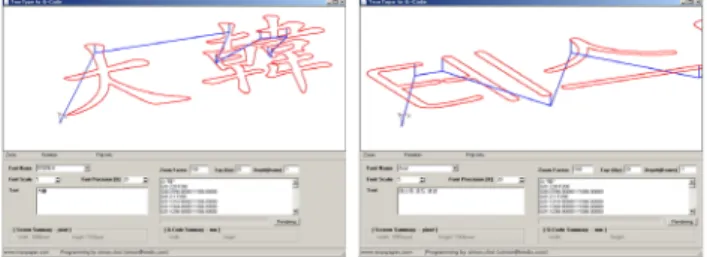 Fig. 1 TTF G-Code conversion in simulation screen담당자가 친필로 써서 진심을 전하려는 마케팅이 선보이면서 인쇄된 필체를 사람이 대신하는 필요가 제기되었다