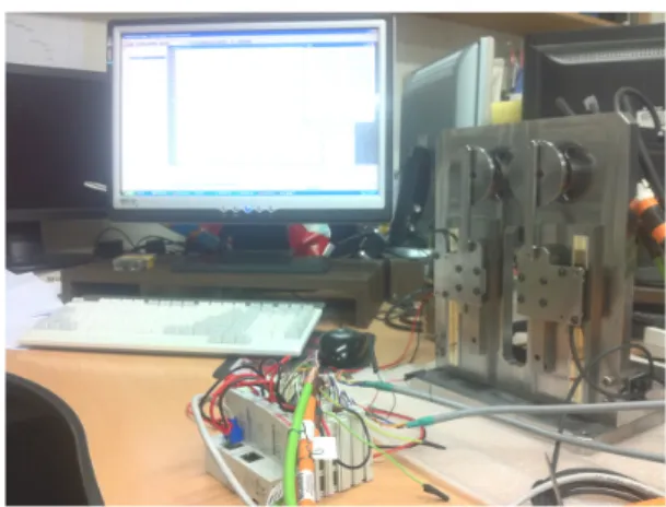 Fig. 17 The dual-servo motor driven press system with PC and  EtherCAT coupler