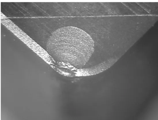 Fig. 7  Average cutting resistanceaccording to cutting  volume(feed rate = 0.209mm/rev, cutting depth 