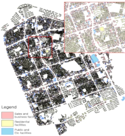 Figure 5. Degree of development density  Figure 6. Natural and green terrain