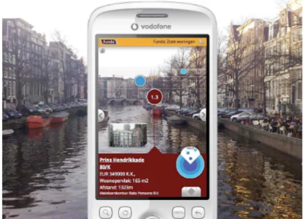 Figure  1.  Example  of  Mobile  Augmented  reality(Layar)