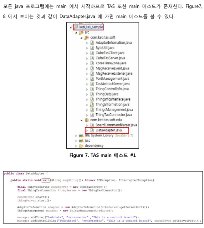 Figure 7. TAS main  메소드  #1 