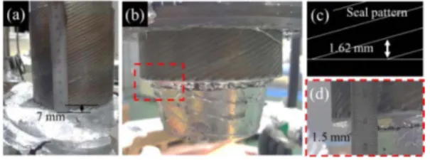 Fig. 11. Aluminum metallized surfaces exposed to molten zinc liquid: sample (b) is coated with superhydrophobic material FOTS but sample (a) is not coated.