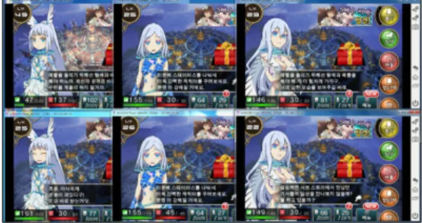 Fig.  4.  Attempt  to  Connect  to  Certain  Game  with  Multiple  Accounts  by  Executing  Multiple  Emulators