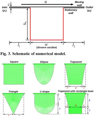 Fig. 3. Schematic of numerical model.