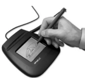 Fig. 5. Example of signature authenticationFig.  4.  QR  code  scanning  and  keyboard  on 