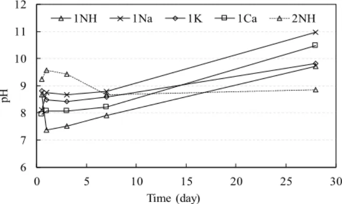 Figure 2. Compressive strength of MPC mortars