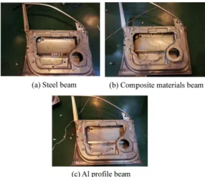 Fig. 8. Results of load cell data. Fig. 9. Strain gauges attached impact beam.