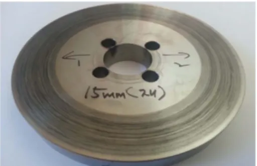 Fig.  10. Morphology of disk surface after test for 15 mm disk.