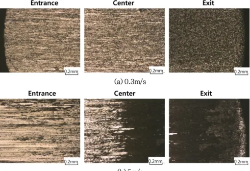 Fig. 5. Micrographs on worn surface of counter disc.
