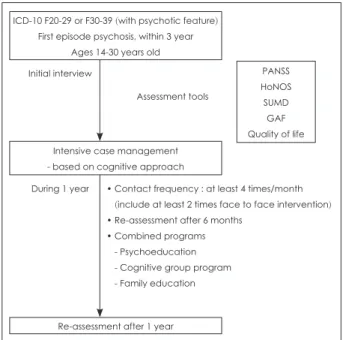 Fig. 2. The contents and process of STEP program. STEP : Social  Treatment for Early Psychosis.