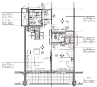 Figure 2. Floor plan of the house for the simulation