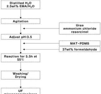 Figure 7. Microencapsulation process of MAT-PDMS