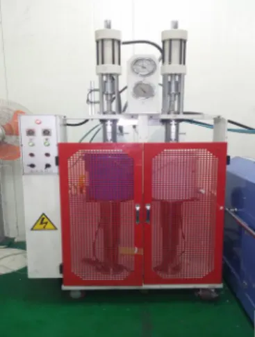 Fig. 1. Single  pressure  system  for  two-component  liquid  silicone  mixing.   