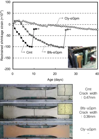 Figure 6. Application site and section of floor mortar