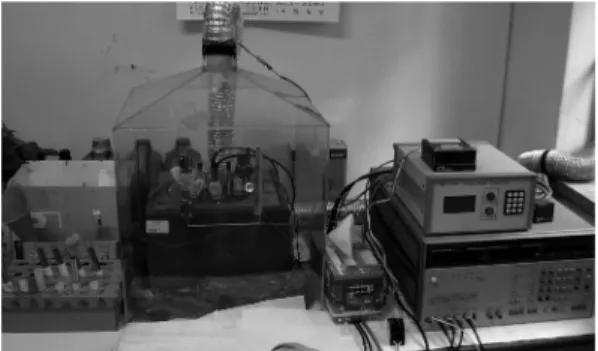 Fig. 1. A device measuring the dielectric constant of fluid.