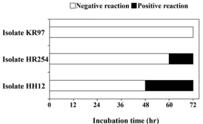 Fig. 3. PCR products of decarboxylase genes amplified with specific primers from selected microorganisms