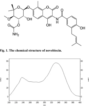 Fig. 1. The chemical structure of novobiocin.