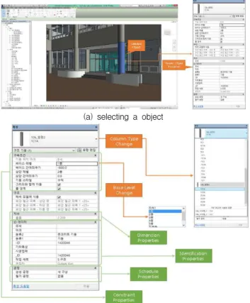 Figure 16. An example of extracting the position of a virtual camera from the vector photo information (lobby)