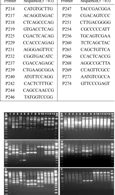 Table 2. List and information of random primers in this study.