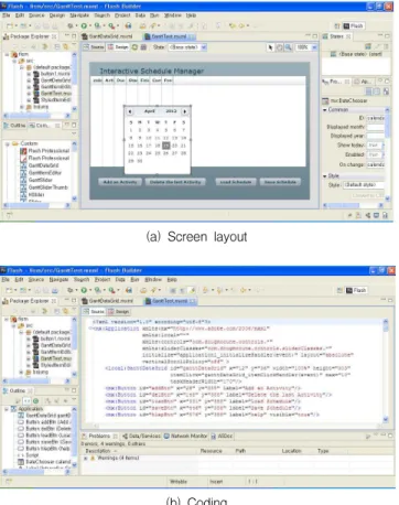 Figure 2. Adobe Flash/Flex Builder (version 4.6)