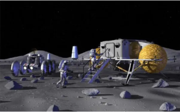 Fig.  1. Conceptual  Lunar  Base  [11]