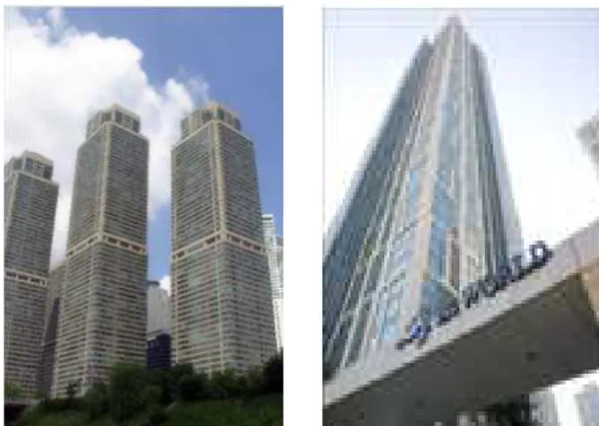 Figure 1. Current status of construction rate of high-rise buildings (as of 2010) 2.2 건축물 외벽 유지관리 현황 2.2.1 외벽 유지관리 현황 외벽 유지관리는 유지보수와 청소 2가지로 구분할 수 있 다