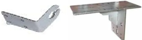 Figure 2. L and T type brackets for fixing window frame to concrete structures
