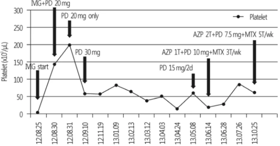 Fig. 5. Approximately 1 year after start of steroid treatment, chest X-ray showed normal finding (2013.9.6).