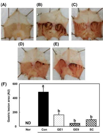 Table 3. Total polyphenol and total flavonoid contents of steamed Gastrodia elata extract