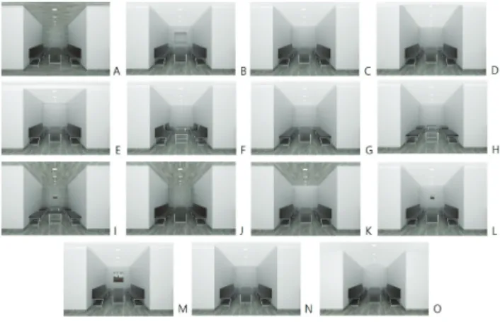 Fig. 3. Experiment setting and screen of experiment program