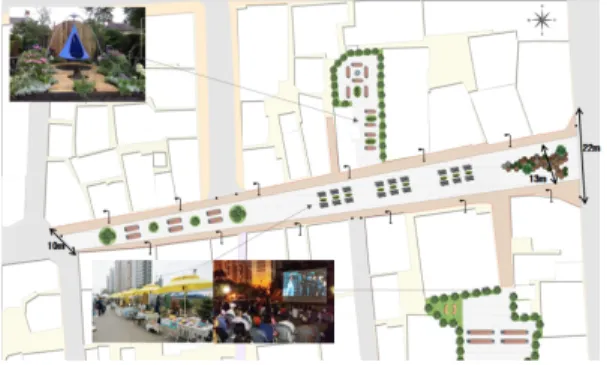 Fig. 6. Master plan and example image : Alt. 4
