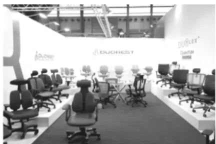 Fig. 5. Display Booth of ‘Sidiz’. Fig. 6. Display Booth of ‘D’Company.