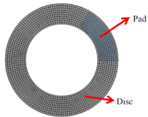 Fig. 1.  3D thermal-structure coupling numerical model. 따라서  위  요소는  열-기계  자유도를  동시에  계산할  뿐 만  아니라  time step 마다  열팽창  계산이  가능하다