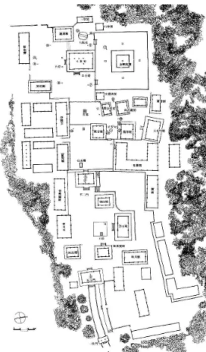 Fig. 2. Diagram of 卍-shape space in Tong-do temple.
