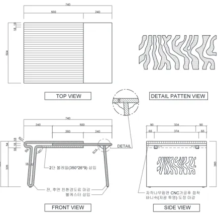 Fig. 3. Drawing of B-type design.