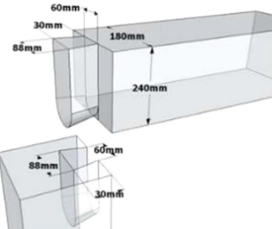 Fig. 1. Detail dimension of joint with mortise and tenon. 