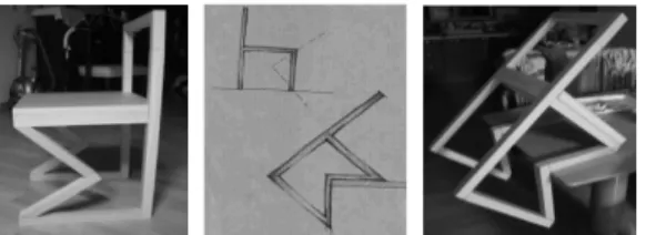 Fig. 8. Idea sketch and modeling.
