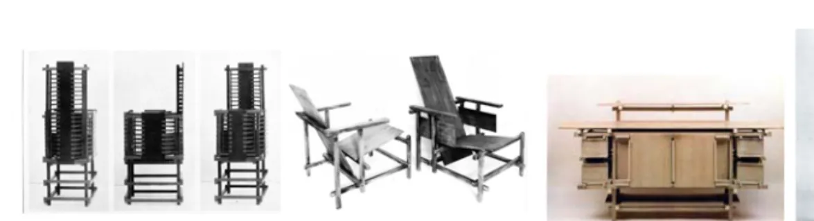 Fig.  3.  Armchairs  (1919). Fig.  4.  Sideboard  (1919).