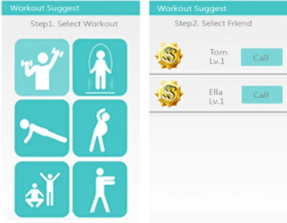 Fig. 6. Exercise suggestions