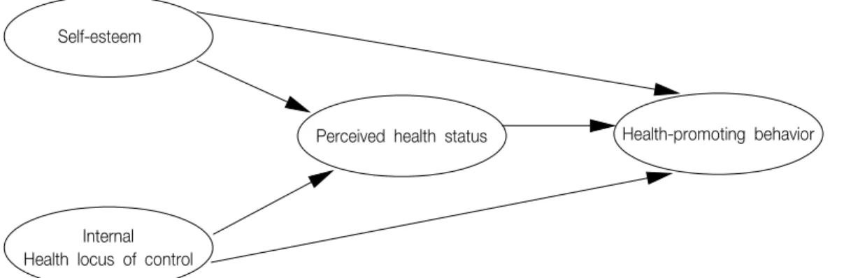 Figure 1. Conceptual modelinstrument  based  on  the  scale  of  Rosenberg 