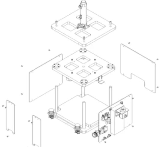 Fig.  6  Assembly  practice  of  laminator’s  mechanical  parts