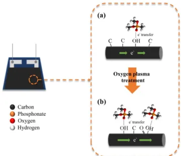 Figure 3. Nitrogen adsorption isotherms curve of the untreated and  oxygen plasma-treated ACFs