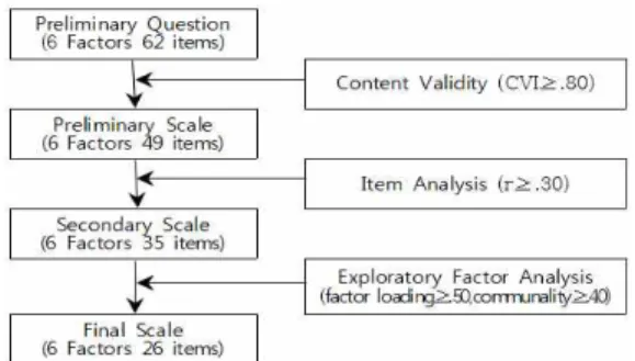 Fig.  1.  The  process  of  items  development 