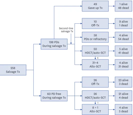 Fig. 1. Flow of patients. A flow of 258 patients were illustrated. 